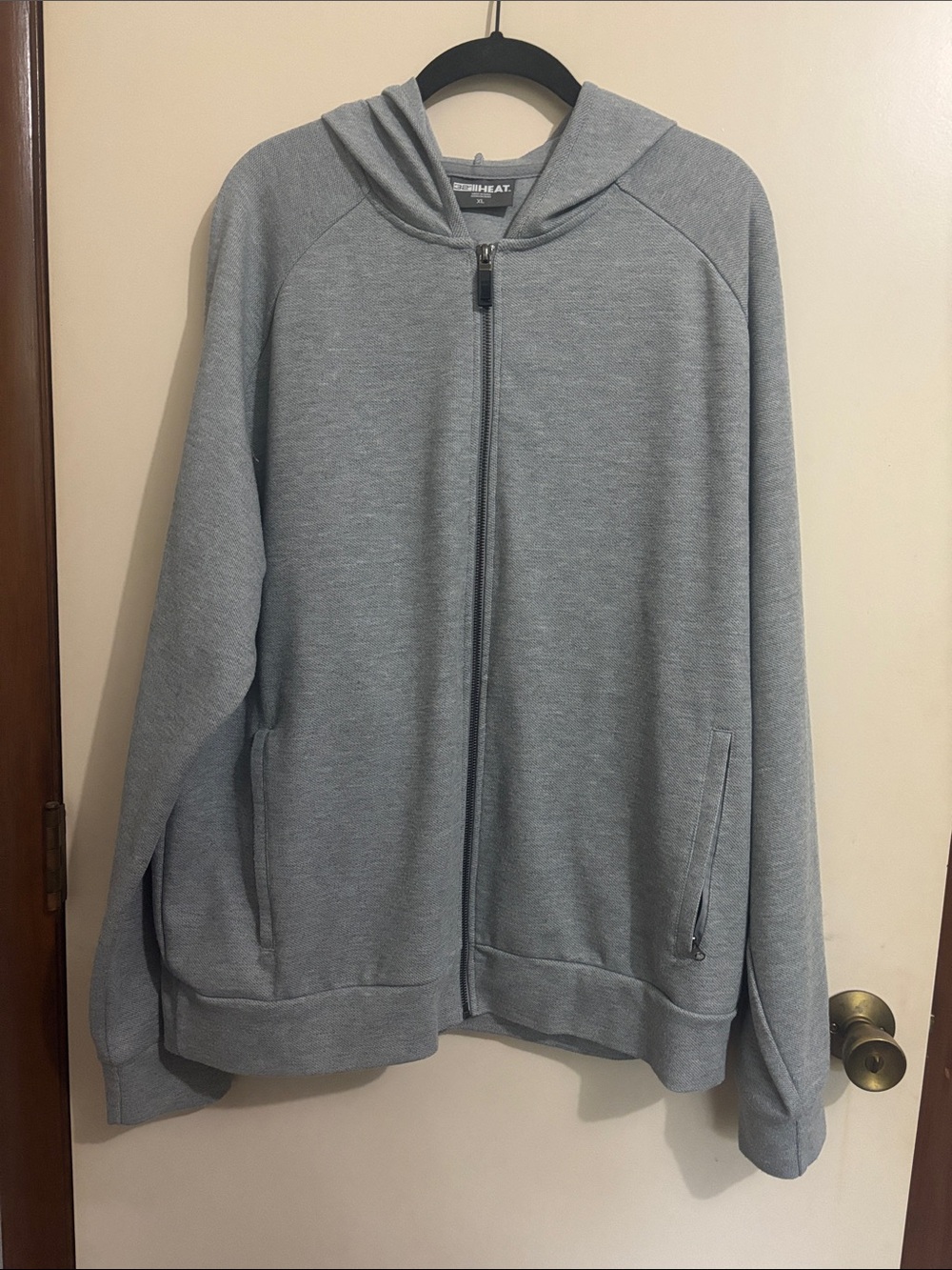 Men’s 32 Degrees Gray Full-Zip Hooded Jacket